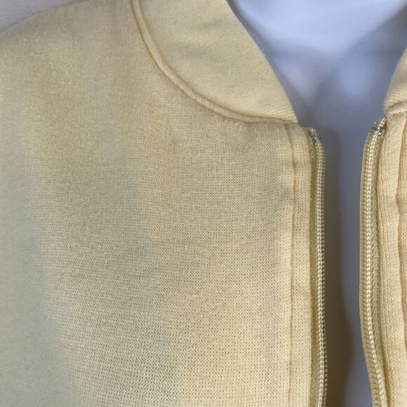 Vintage Grandmacore Fleece Jacket Sz M Oversized Embroidered Floral Hipster Cozy - Picture 9 of 12